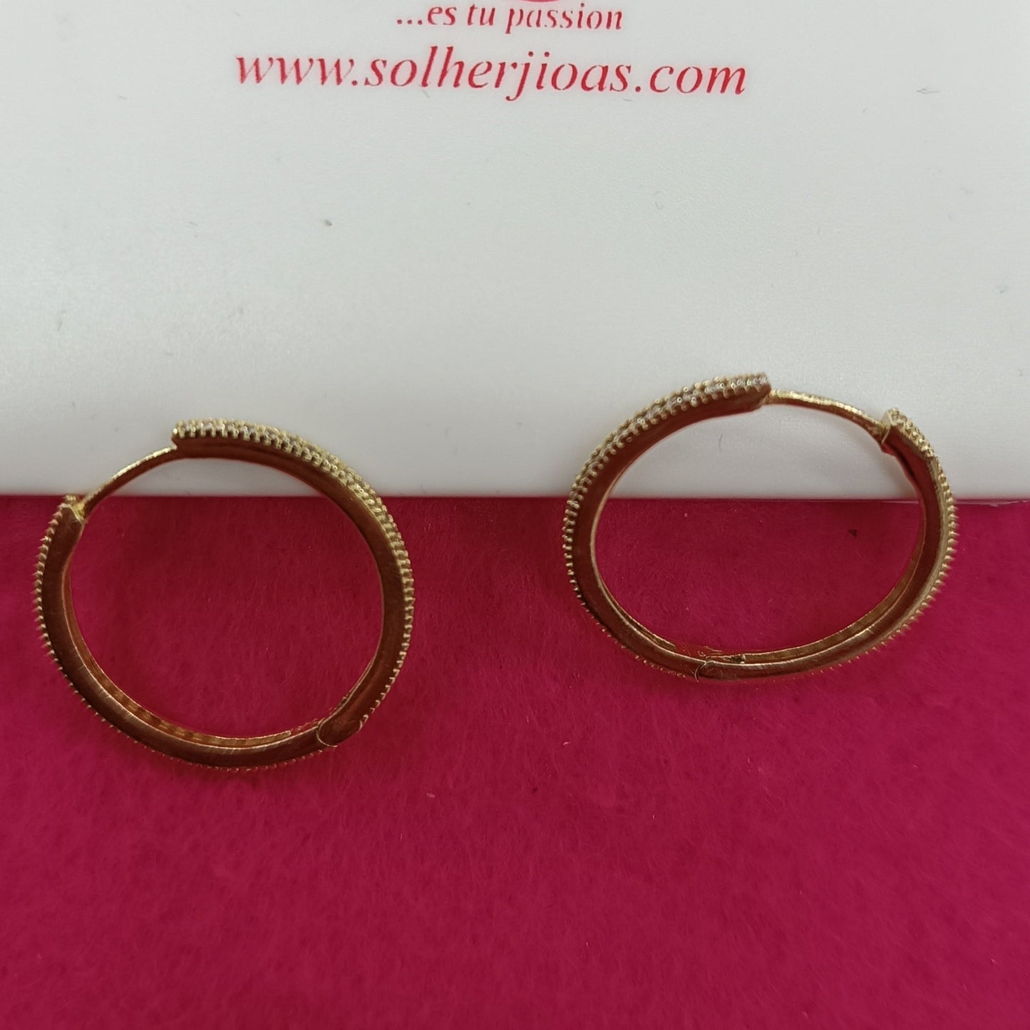 Argollas Dalia con circonitas finas Gold