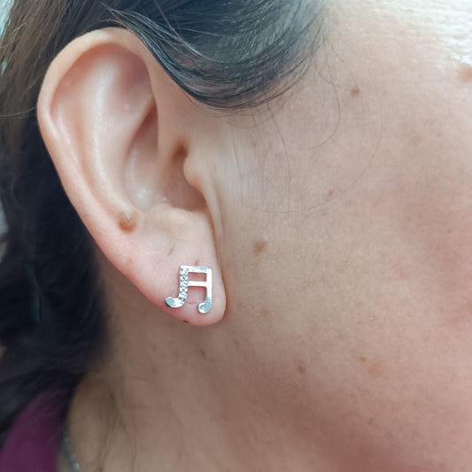 Pendientes Música 🎼🎵 Plata T.M