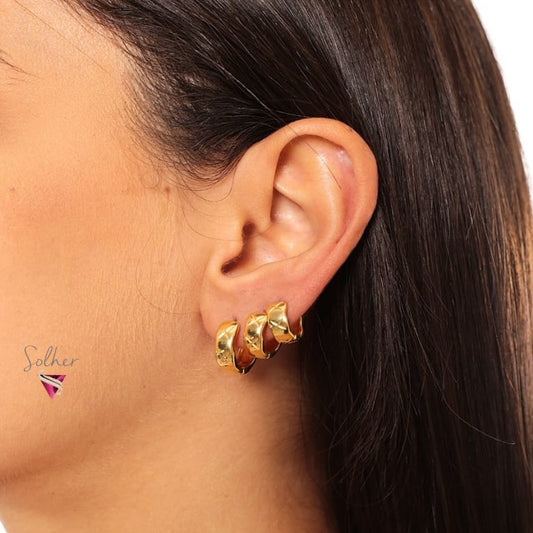 Trió de Argollas XX Gold.