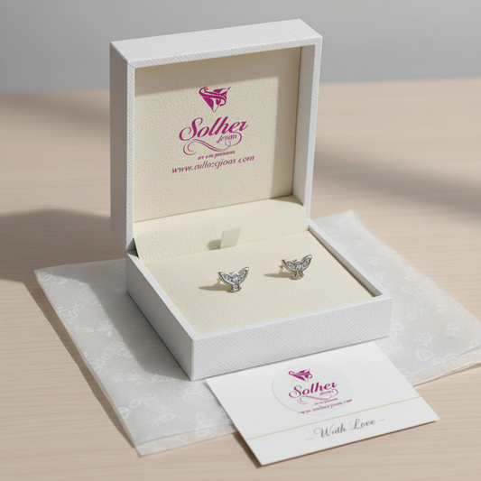 Pendientes Paloma Simbología del Espíritu Santo Plata