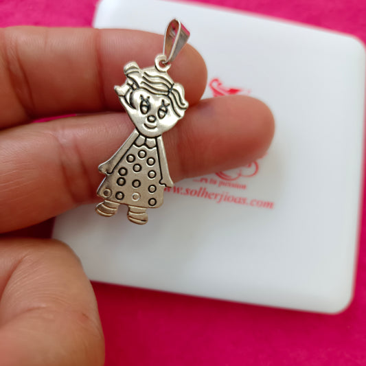 Colgante Niña Personalizado Plata