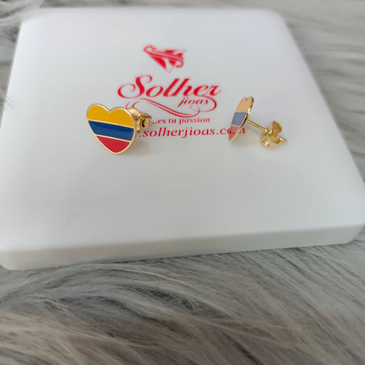 Pendientes Corazón Colombia 🇻🇪💝