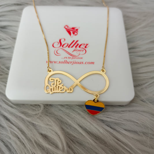 Collar infinito ♾️ Como te quiero Colombia 🇨🇴