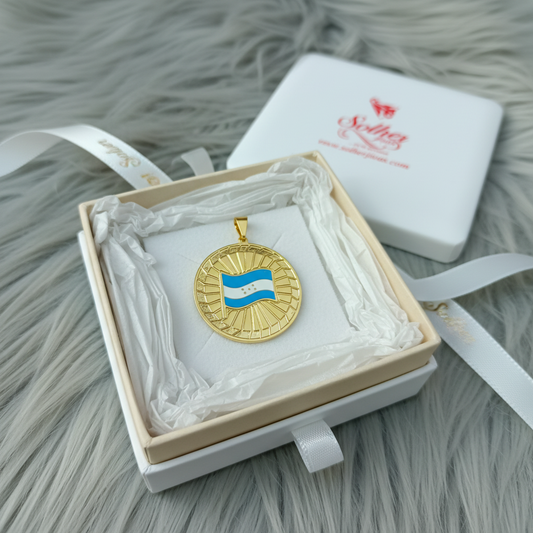 Colgante Medalla 🏅 Honduras L Gold