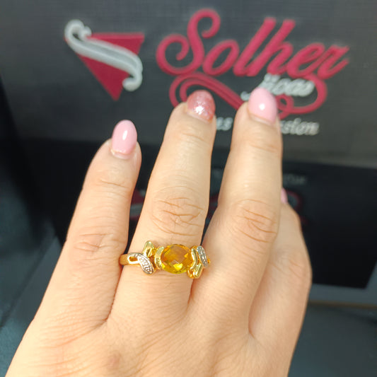 Anillo Cristales Asturianos Gold