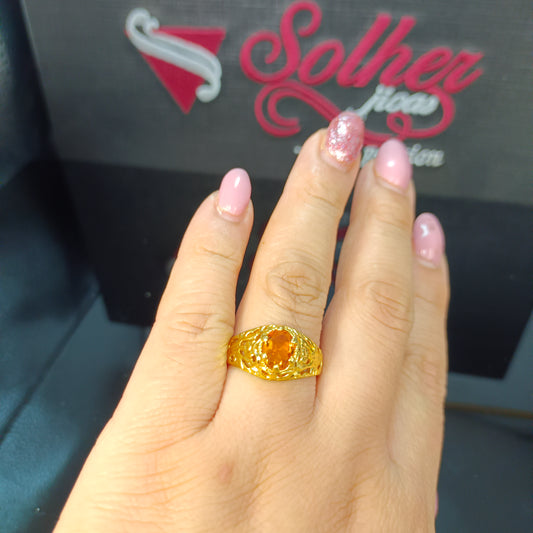 Anillo Laberinto Topac unisex Gold