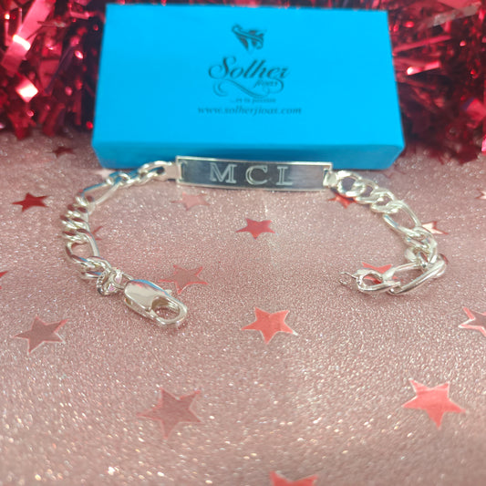 Pulsera Personalizada Plata
