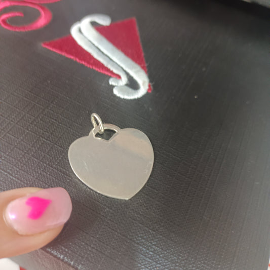 Colgante placa para personalizado plata