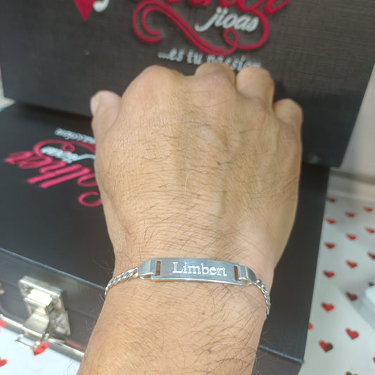 Pulsera para Personalizar Tejido Cubano 2 ml Plata