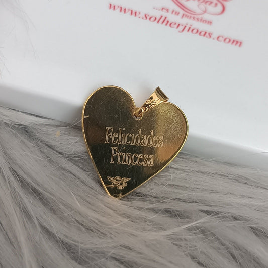 Colgante Corazón ❤️ para personalizar Gold.