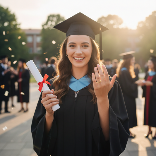 Anillo graduación 🎓 personalizado Gold.