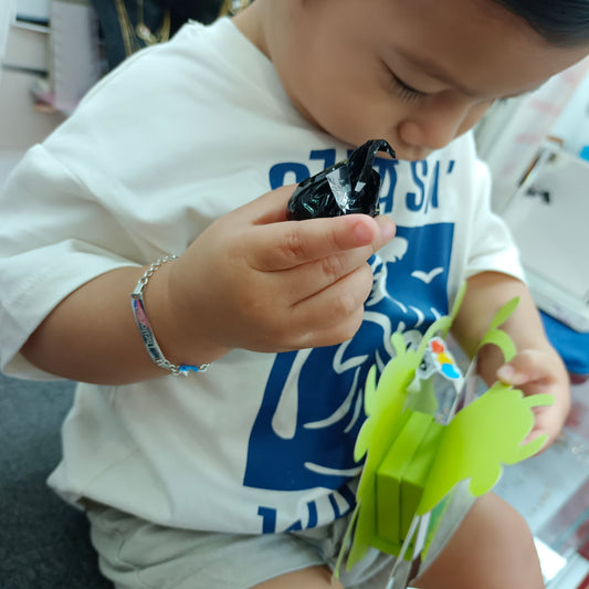 Pulsera personalizada para niños plata