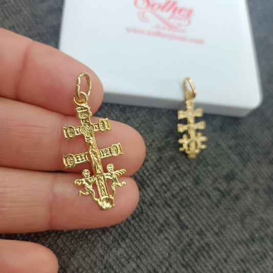 Colgante Cruz Caravaca Gold T:M