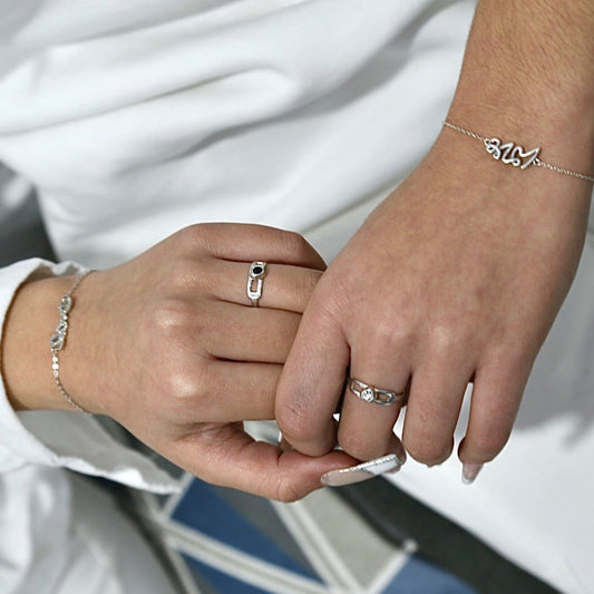 Anillo Corazon Circonitas Plata