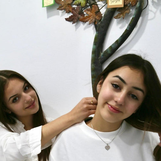 Collar Un Corazon que Late de Amor Silver.