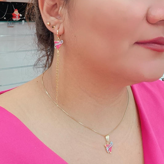 Conjunto Solher GOLD Fuscia