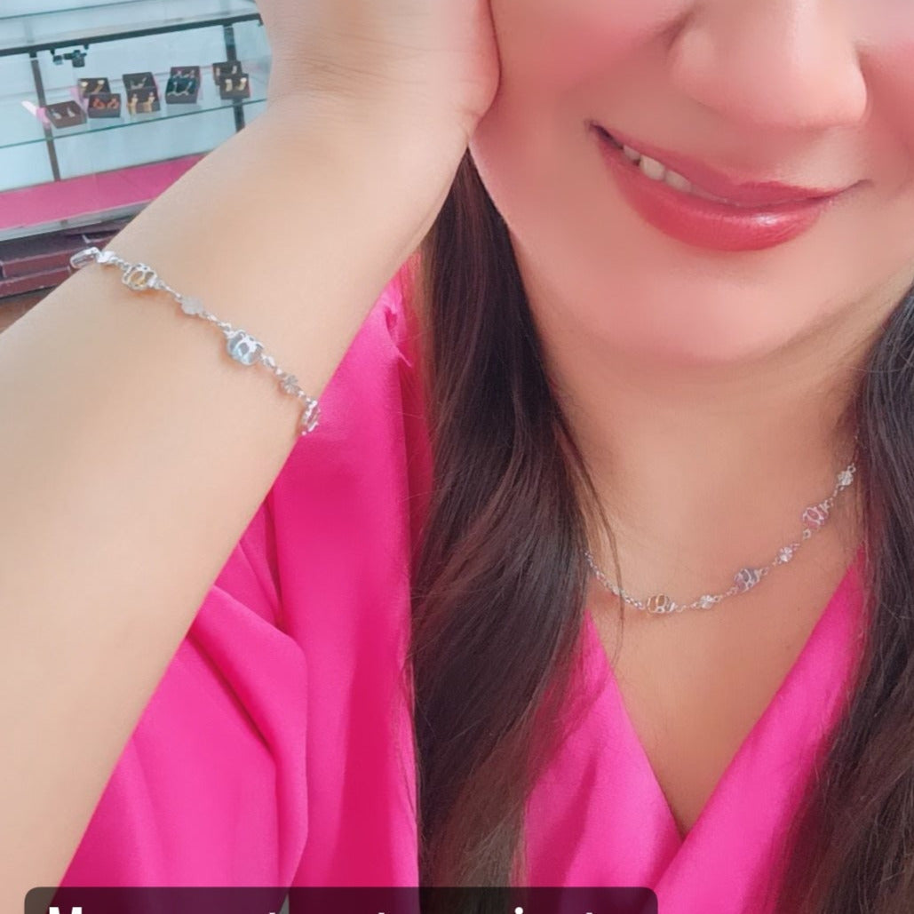 Conjunto Elegante Multicolor Plata