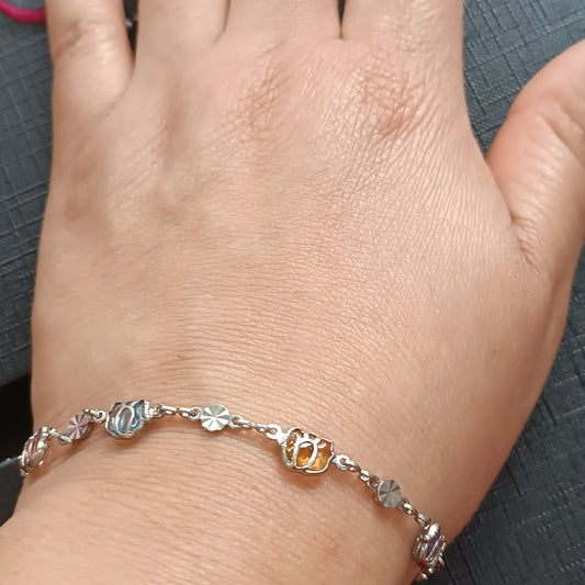 Pulsera Elegns con Cristales Austriacos Plata