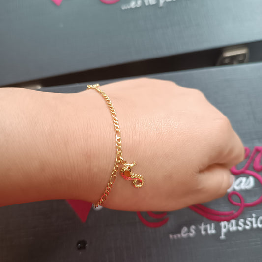 Pulsera con aleatorios en caballito de Mar.