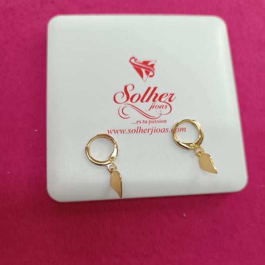 Pendientes Hoja tamaño P .