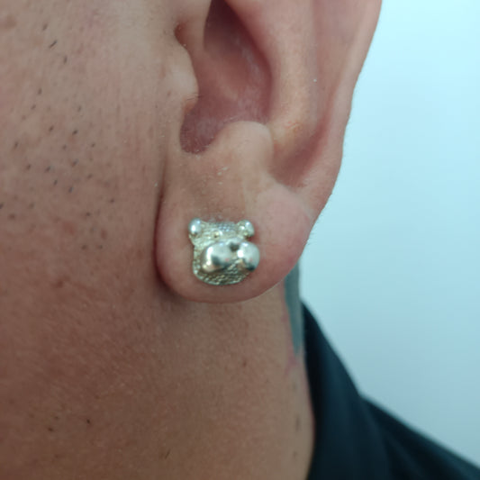 Pendientes 🐕 Perro plata