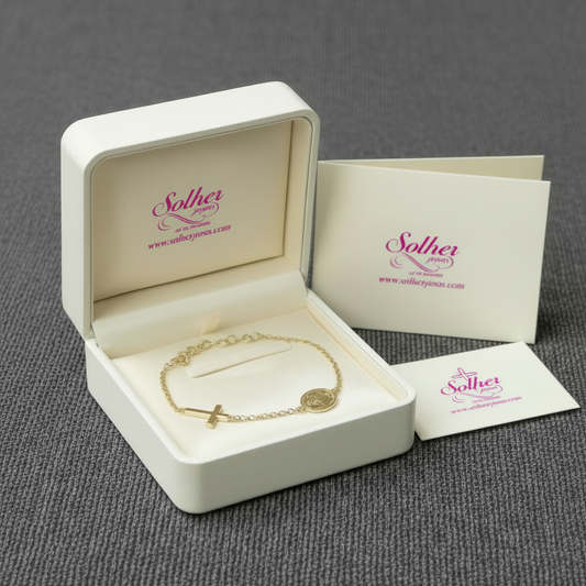 Pulsera virgen con Cruz