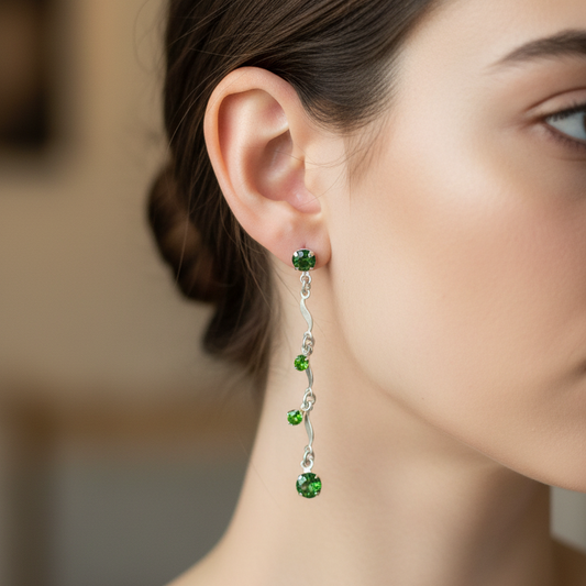 Pendientes Peritodo Silver.