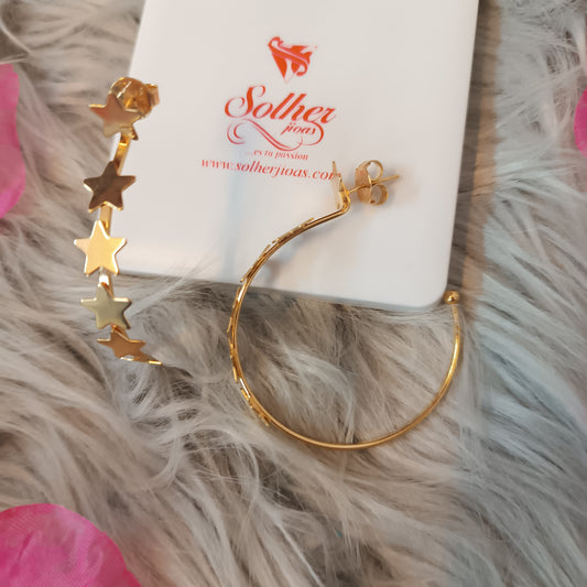 Argollas  Estrella Gold Soy visionaria