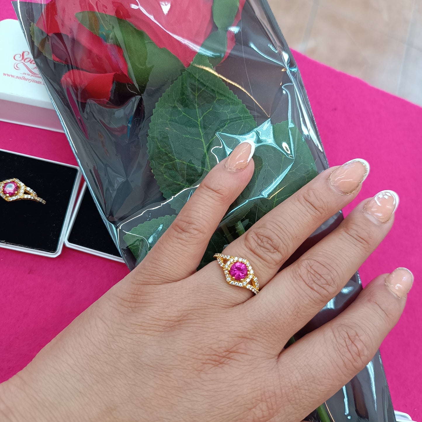 Anillo un sentimiento desdé el corazón gold