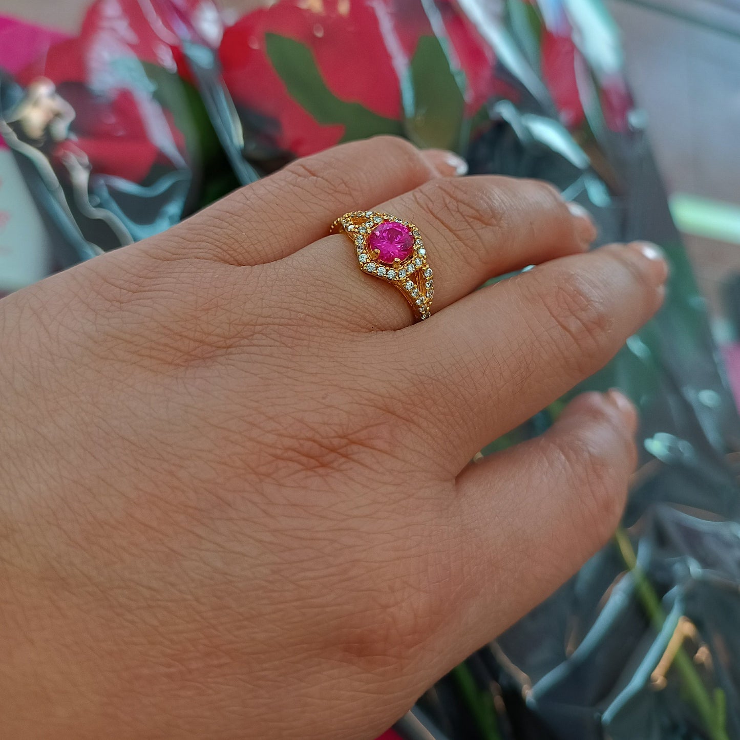 Anillo un sentimiento desdé el corazón gold