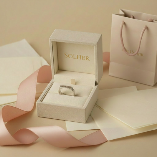 Anillo Personalizable  Rectangular Cuar Silver
