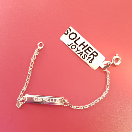 Pulsera para Personalizar Plata niños