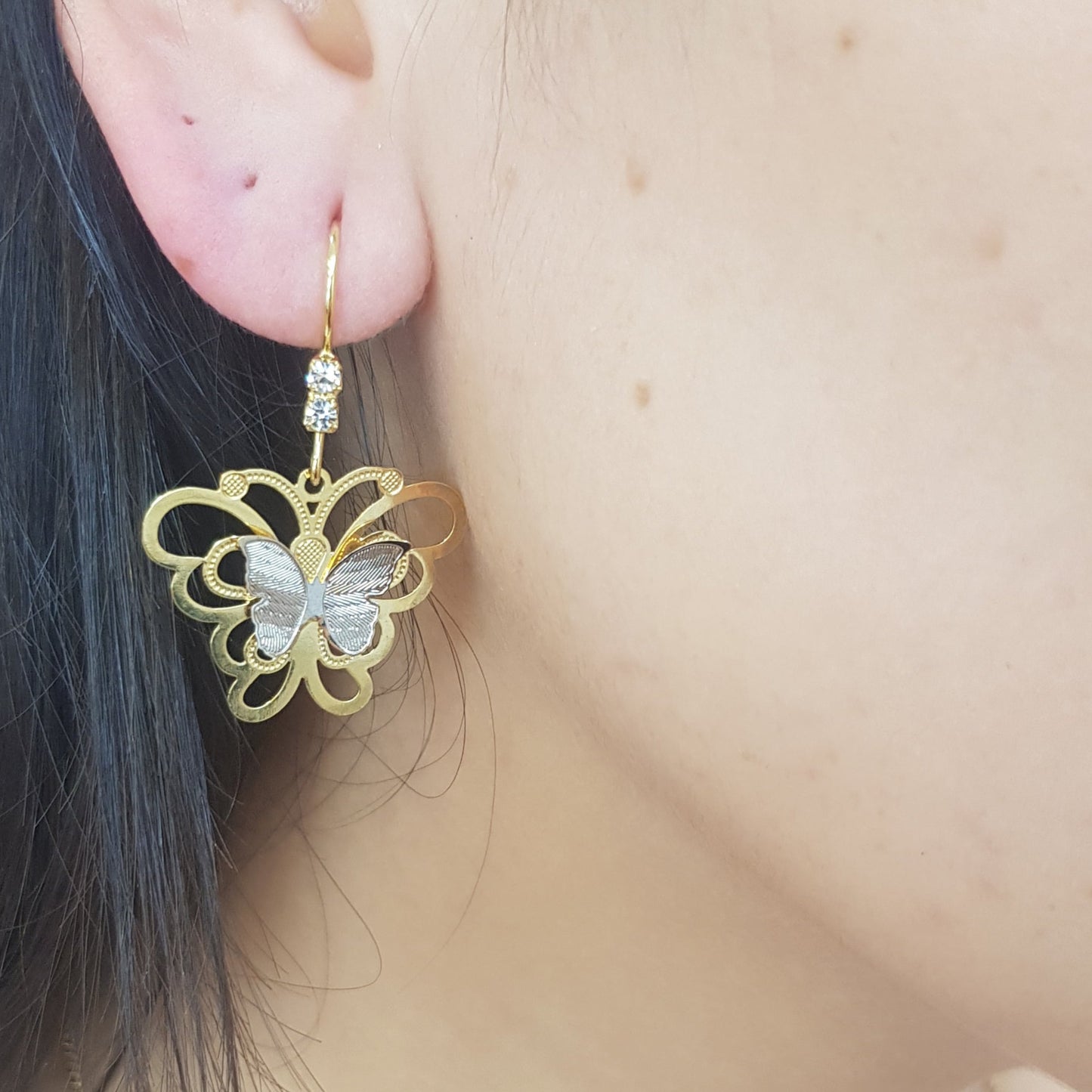 Pendientes  Mariposa Filigrana  Gold