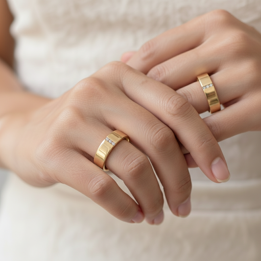 Alianzas Eterna Unión con Circonitas Finas