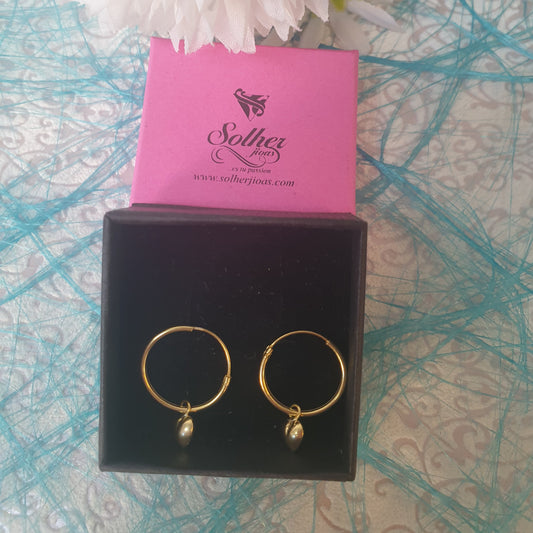 Argolla Mini Corazón Silver and Gold.