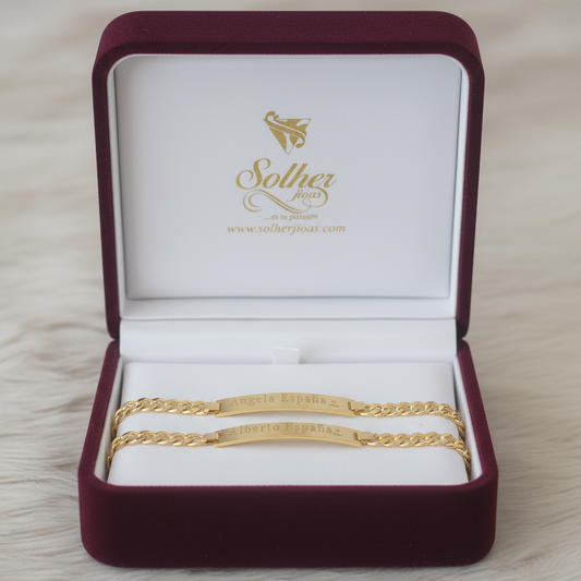 Conjunto dos pulseras para personalizar Ideal para amigos , hermanos o parejas