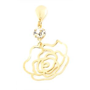 Pendientes Flor Gold.