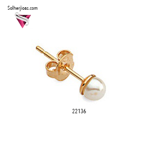 Pendientes Mini Perla Gold