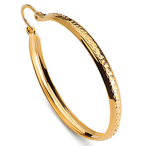 Argolla Relieve Flores Gold.