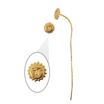 Pendientes Hilo Sol Plano Gold .