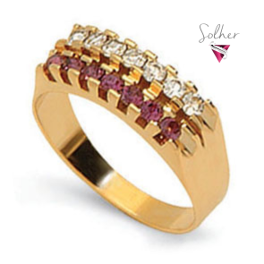 Anillo Circonitas Finas  Gold