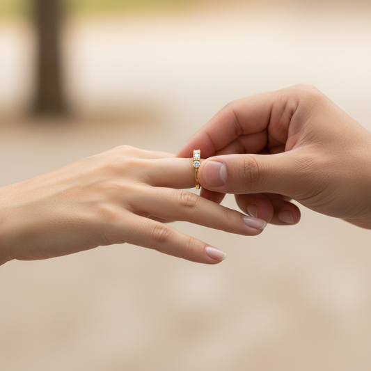 Anillo de Compromiso Destellos de Amor
