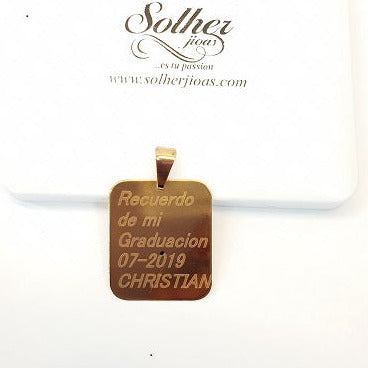 Colgantes Placa  para personalizar T S.