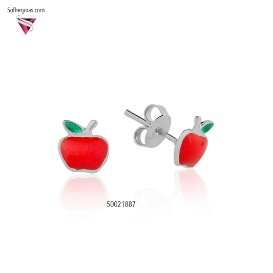 Pendientes Manzana 🍎 Plata