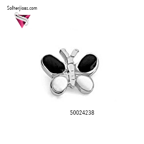 Pendientes Mariposa Esmaltado Plata.