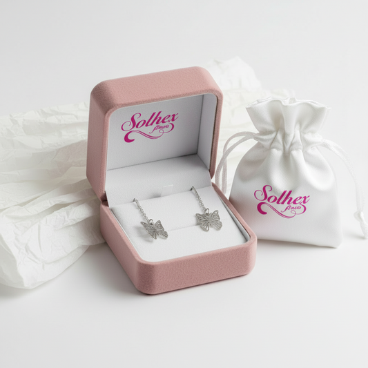 Pendientes Hilo Mariposa Silver