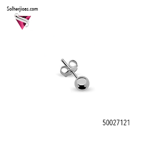Pendientes Balín N:3 Cierre PRESION Plata.