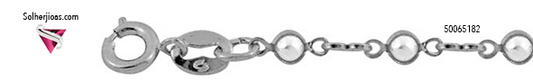 Pulsera  Con Mini Perlitas Plata.