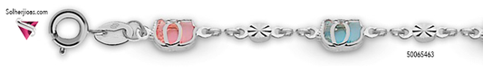 Pulsera Elegns con Cristales Austriacos  Plata
