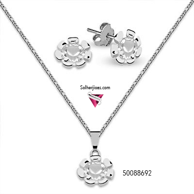 Conjunto Girasoles  Plata